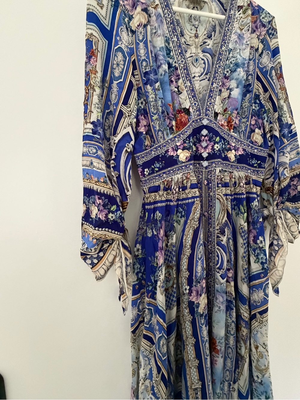 Camilla Blue Floral Print Maxi Dress - Picture 5 of 6